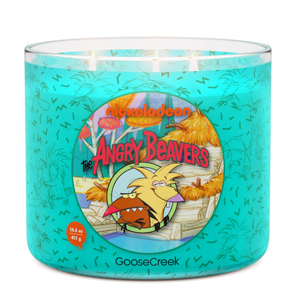 Angry Beavers Nickelodeon 3-Wick Candle