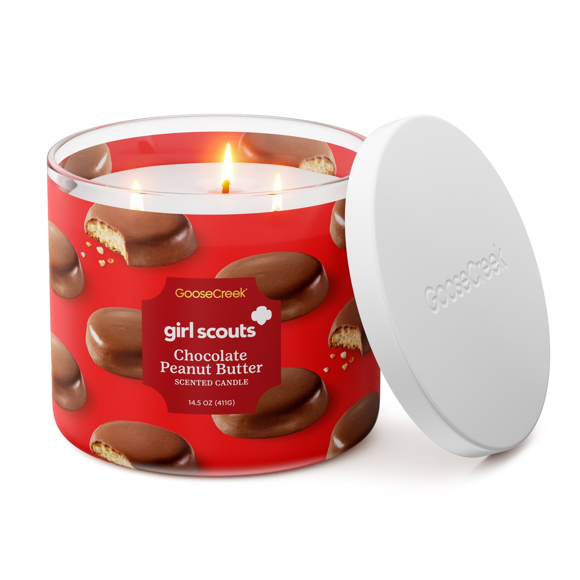 Girl Scout Chocolate Peanut Butter 3-Wick Candle